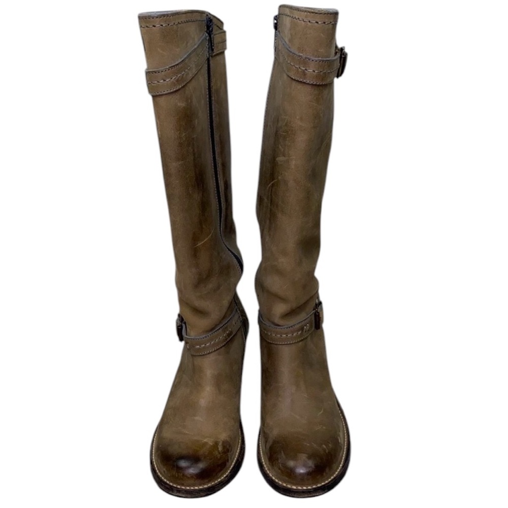 FRYE Carmen Tall Boots Size 8.5 Stone Tan Brown - Picture 9 of 16